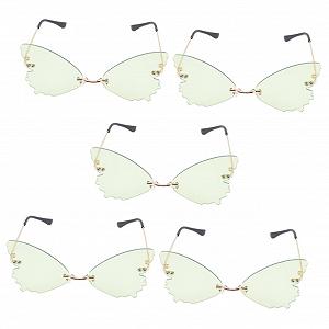 Солнцезащитные очки без оправы PACKOVE Набор из 5 шт. Разноцветные линзы - Фото 1