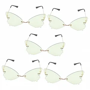 Солнцезащитные очки без оправы PACKOVE Набор из 5 шт. Разноцветные линзы - Фото 1