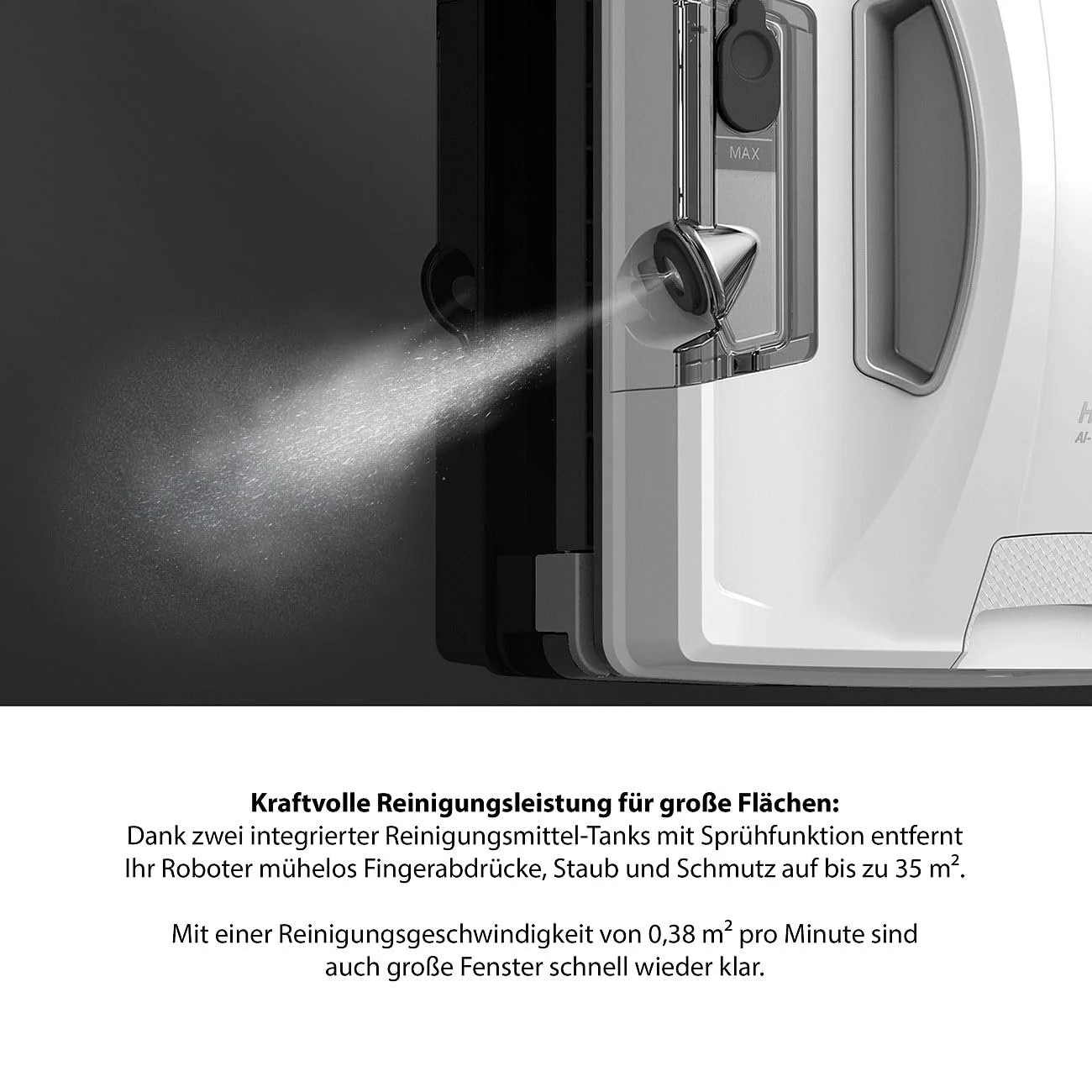 Робот для миття вікон Sichler Exclusive HOBOT S7 Pro Professional, подвійний розпилювач та склоочисник, App, фото №3 Робот для миття вікон Sichler Exclusive HOBOT S7 Pro Professional, подвійний розпилювач та склоочисник, App, фото №3