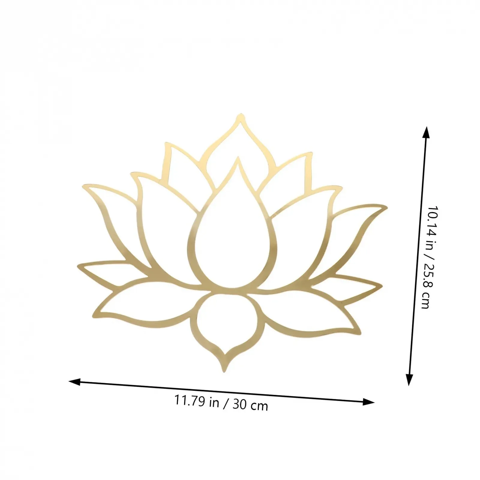 Набір акрилових наклейок на стіну jojofuny Lotus Сучасні Самоклеючі, фото №2