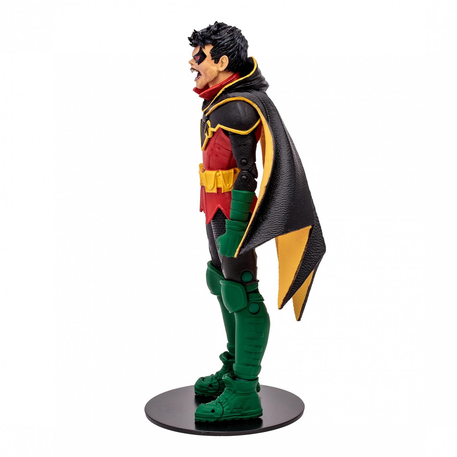 Рухома фігурка McFarlane DC Multiverse Робін Деміен Вейн Sculpture Classic Golden Label 18 см з оригінальним дизайном, льотною базою, колекційною карткою та аксесуарами, фото №5