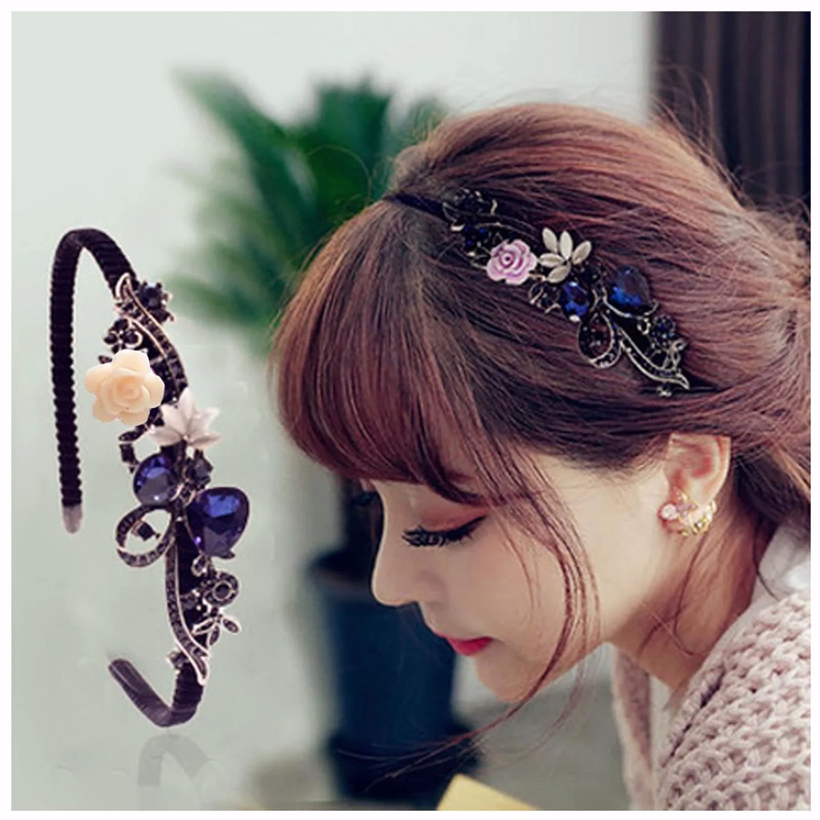 Обруч Квітка Кристал, фото №1