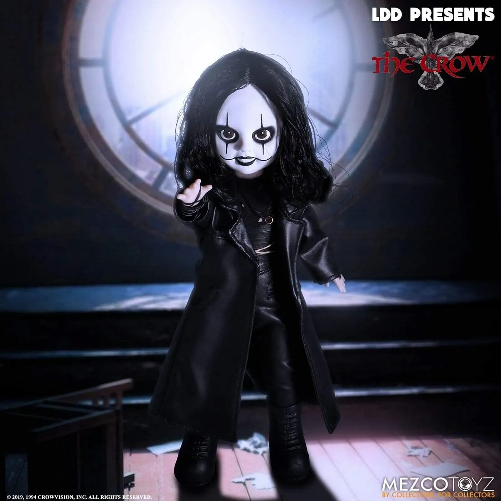 Коллекционная кукла Mezco Toyz Living Dead Dolls Presents The Crow 10 дюймов, фото №3