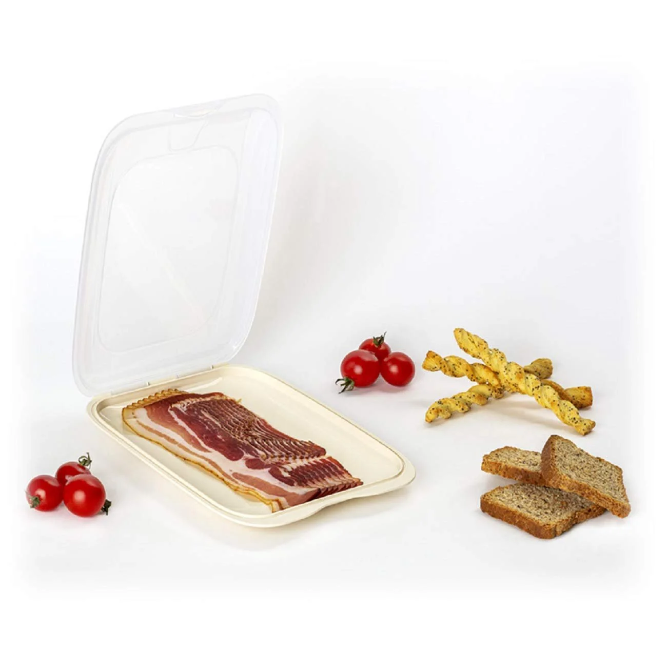 Контейнеры для нарезки и холодных продуктов штабелируемые 25х17 см 3 шт. желтый, серый и оранжевый, фото №5 Контейнеры для нарезки и холодных продуктов штабелируемые 25х17 см 3 шт. желтый, серый и оранжевый, фото №5
