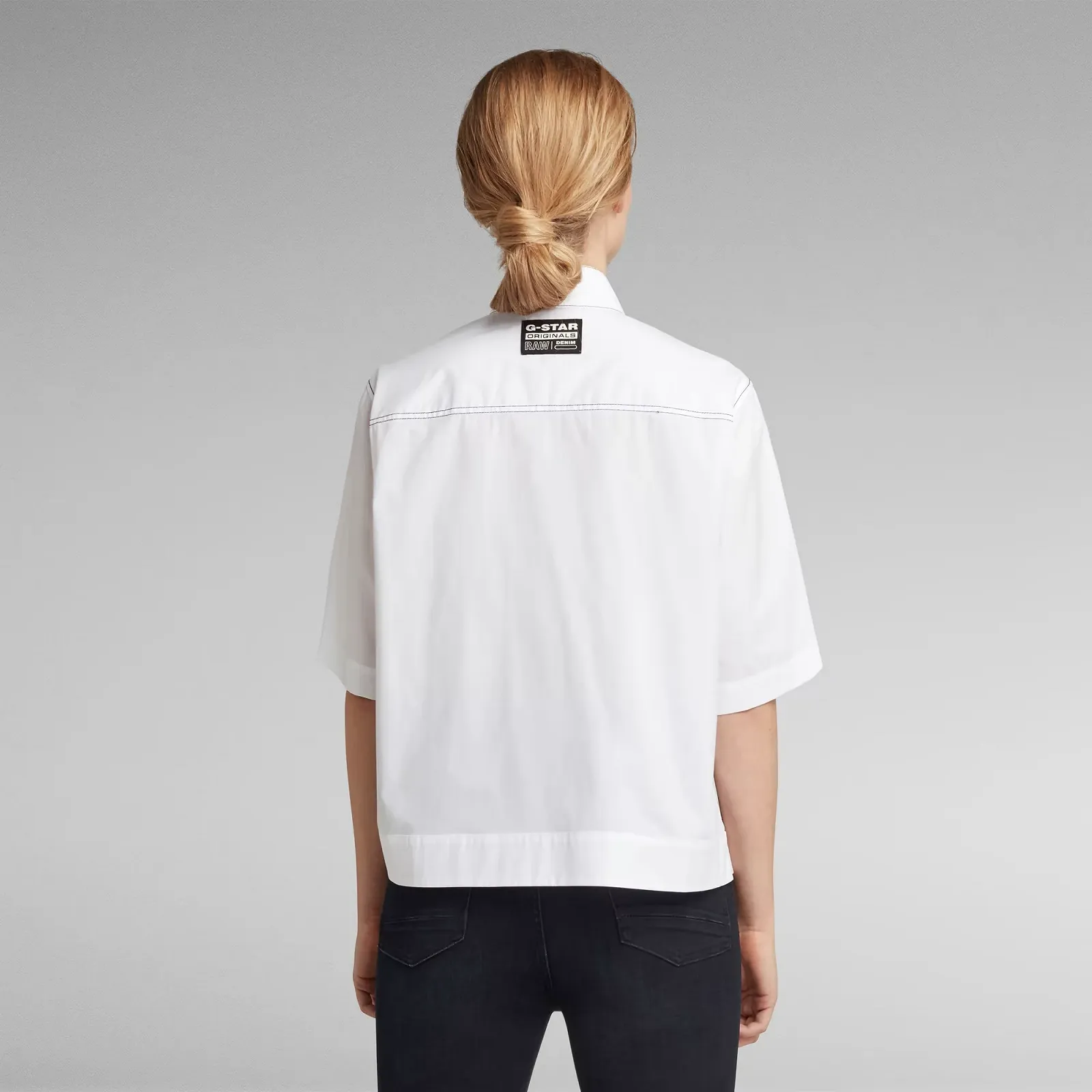 Женская рубашка G-Star RAW Swedish collar shirt wmn s\s -  S, фото №3