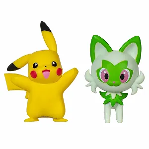 Набір фігурок Jazwares Pokémon PKW3358 Pikachu & Felori 5 см synthetic.ua - Фото 1