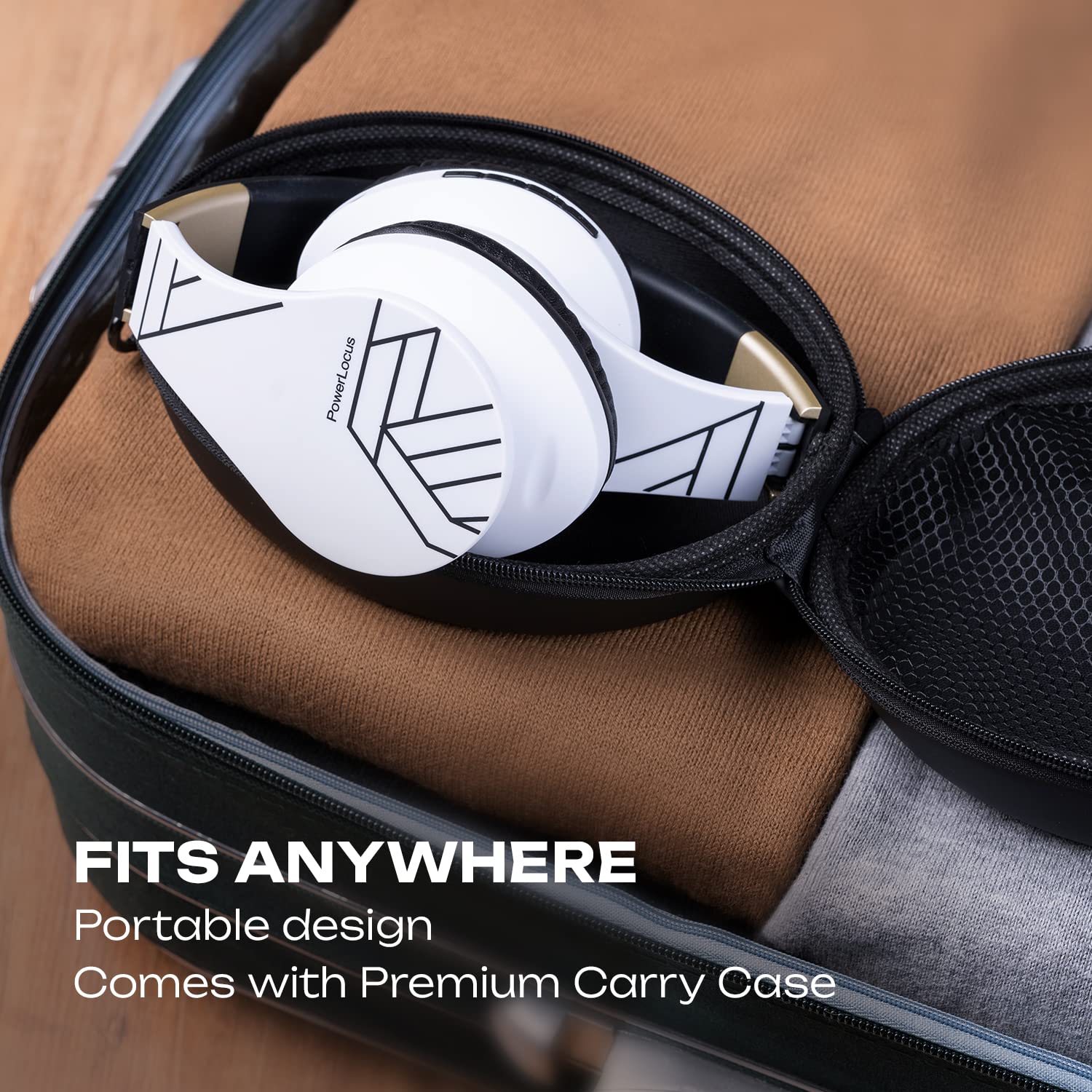 Навушники PowerLocus Bluetooth Over-Ear Wireless Stereo Складні, фото №6