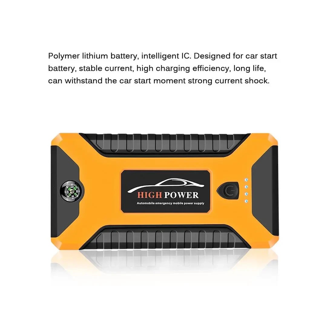 Пускозарядное автомобильное устройство Jumpstarter 27JX 12В/2А с аккумулятором на 99800mAh и фонарём ANS К, фото №4 Пускозарядное автомобильное устройство Jumpstarter 27JX 12В/2А с аккумулятором на 99800mAh и фонарём ANS К, фото №4