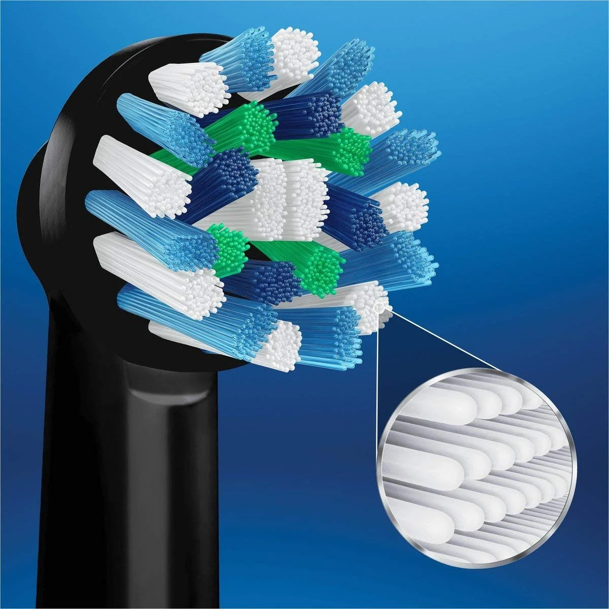 Змінні насадки для електричної зубної щітки Oral-B CrossAction Чорні (4 шт.), фото №4