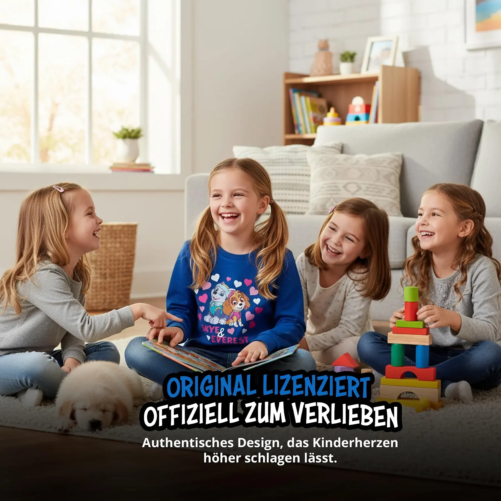 Світшот United Labels Paw Patrol Skye & Everest для дівчат Блакитний, фото №6