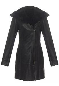 Пальто из овчины Hollert Kate Женское зимнее кожаное пальто - Фото 1