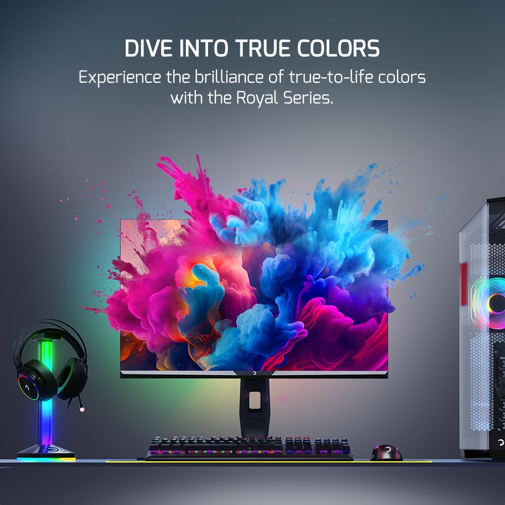 Монитор Gamepower Royal V40 27 дюймов для геймеров 240Hz QHD 1440p 2K, IPS Плоский дисплей 0.5мс HDR400 FreeSync и G-Sync 86% sRGB USB 3.0 Порт, фото №7