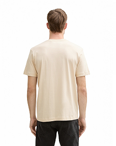 Футболка Tom Tailor LOGO TEE MEN'S 1037735-10336 Бежевый 3XL synthetic.ua - Фото 1