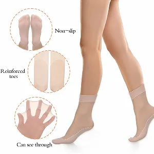 Прозорі жіночі шкарпетки (10 пар) synthetic.ua - Фото 1