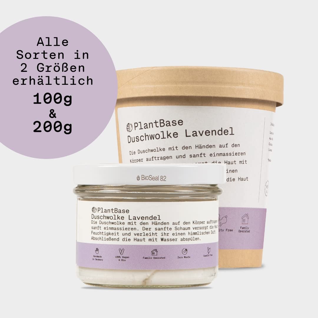 Гель для душу PlantBase Duschwolke Lavender 3-в-1 заспокійливий відлущувальний 110 g, фото №4 Гель для душу PlantBase Duschwolke Lavender 3-в-1 заспокійливий відлущувальний 110 g, фото №4