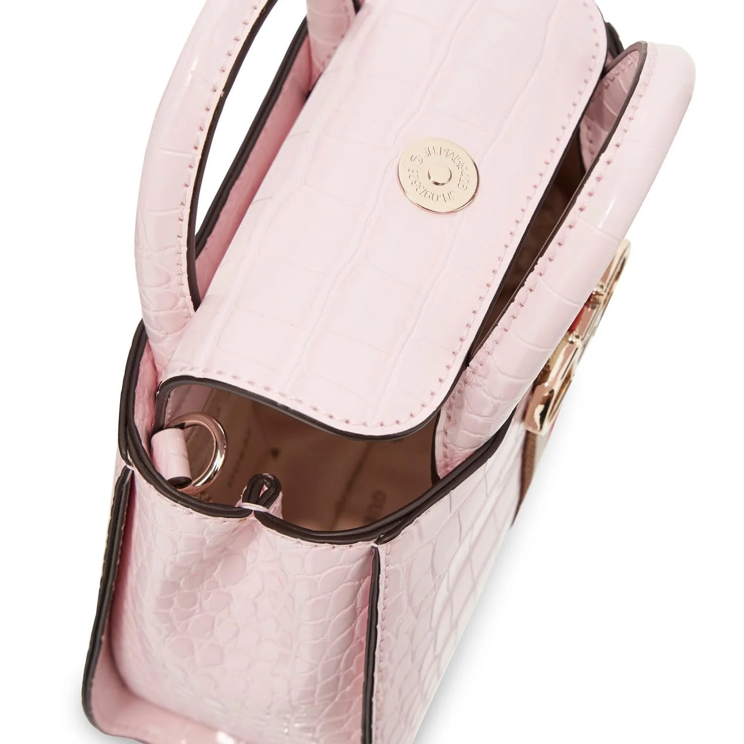 Сумка GUESS Nelka Mini Satchel Блідо-рожевий, фото №5