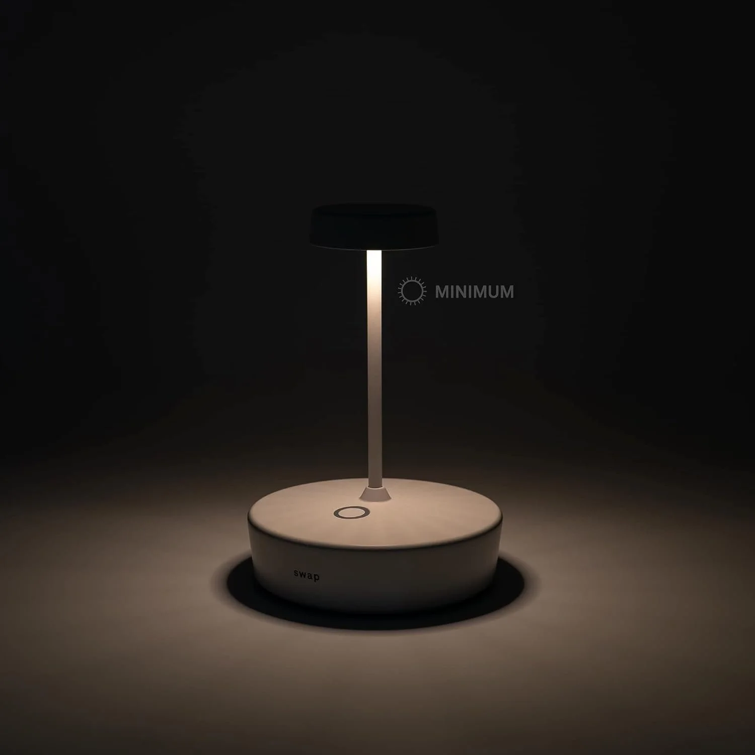 Настільна лампа Zafferano Swap Mini Бездротова LED Акумуляторна Регульована Touch IP65 2700K Алюміній В14,8 Біла, фото №7