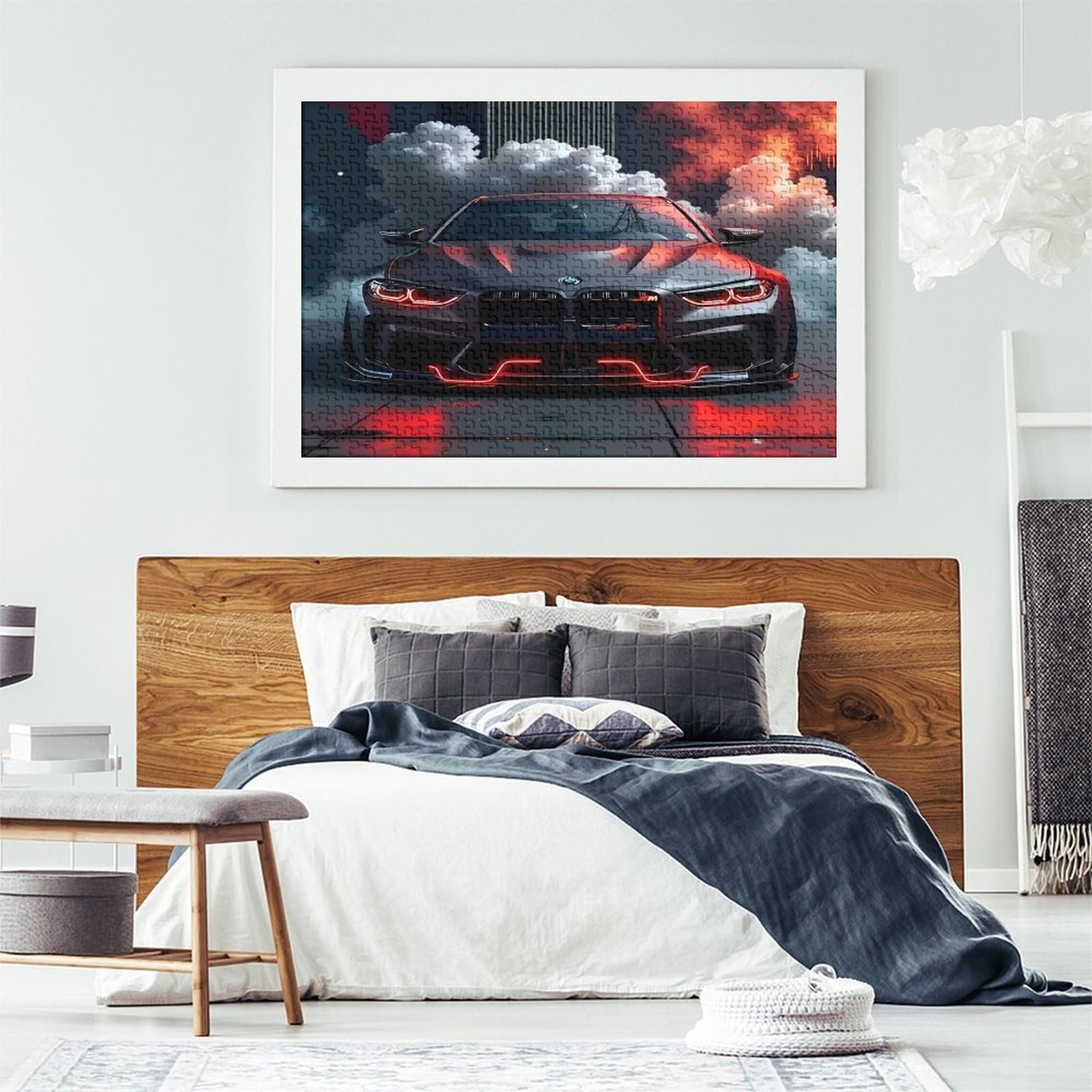 Пазл Красный спортивный автомобиль 1000 деталей 70 x 50 см красный, фото №7