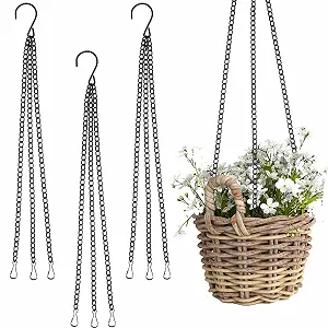 Ланцюжки для підвішування NUOOO металеві 16 дюймів набір з 3 шт. чорні - Фото 1