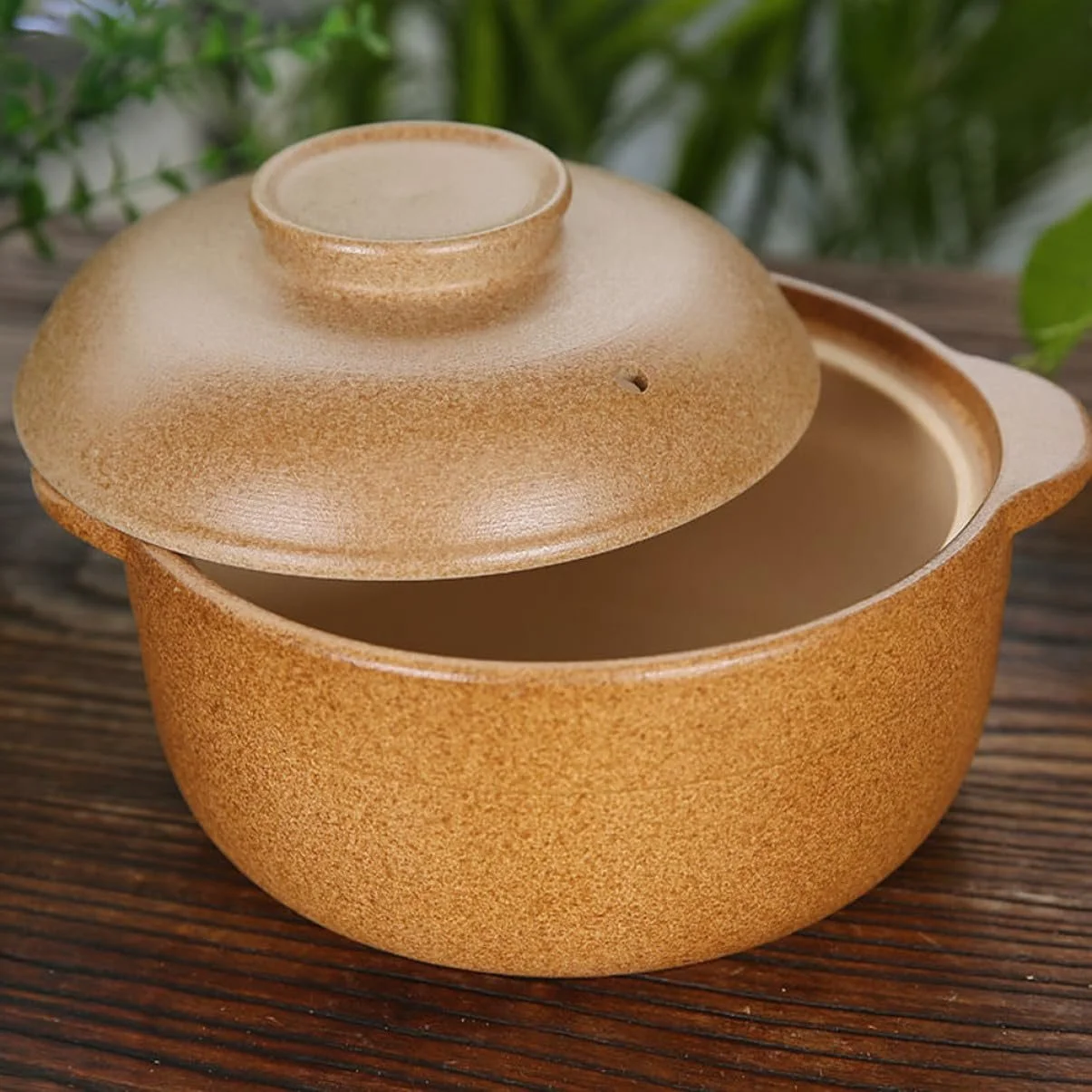 Керамічна каструля термостійка для газової плити без покриття для супів та тушкування рівномірне нагрівання, фото №9