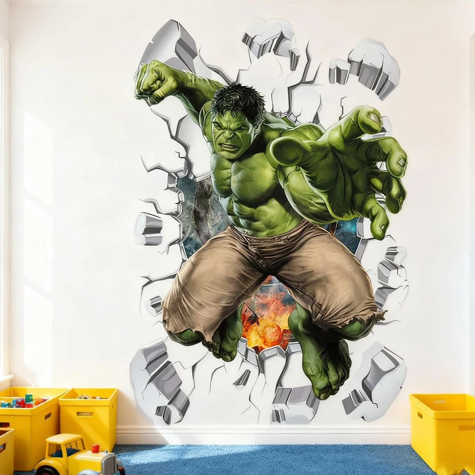 Наклейка на стіну Hullk 3D Аніме Постер 40 x 60 см, фото №4 Наклейка на стіну Hullk 3D Аніме Постер 40 x 60 см, фото №4