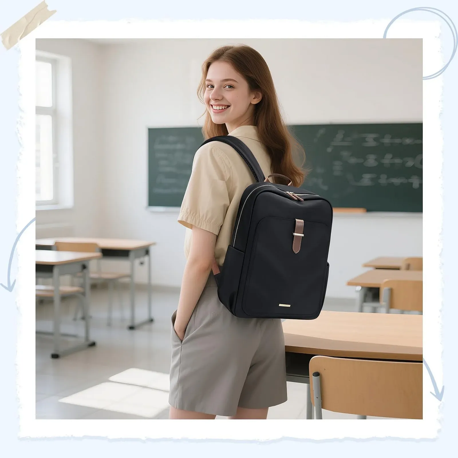 Рюкзак для ноутбука Elegant 17.3 дюйма водонепроницаемый Черный, фото №8 Рюкзак для ноутбука Elegant 17.3 дюйма водонепроницаемый Черный, фото №8