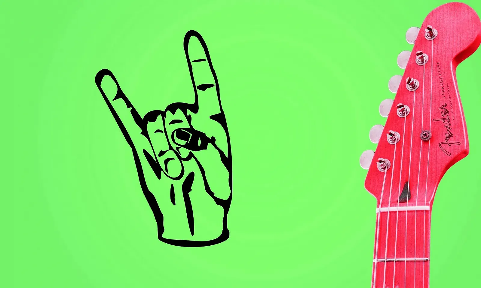 Наклейка на стену Metal Chip Fork Music, фото №2