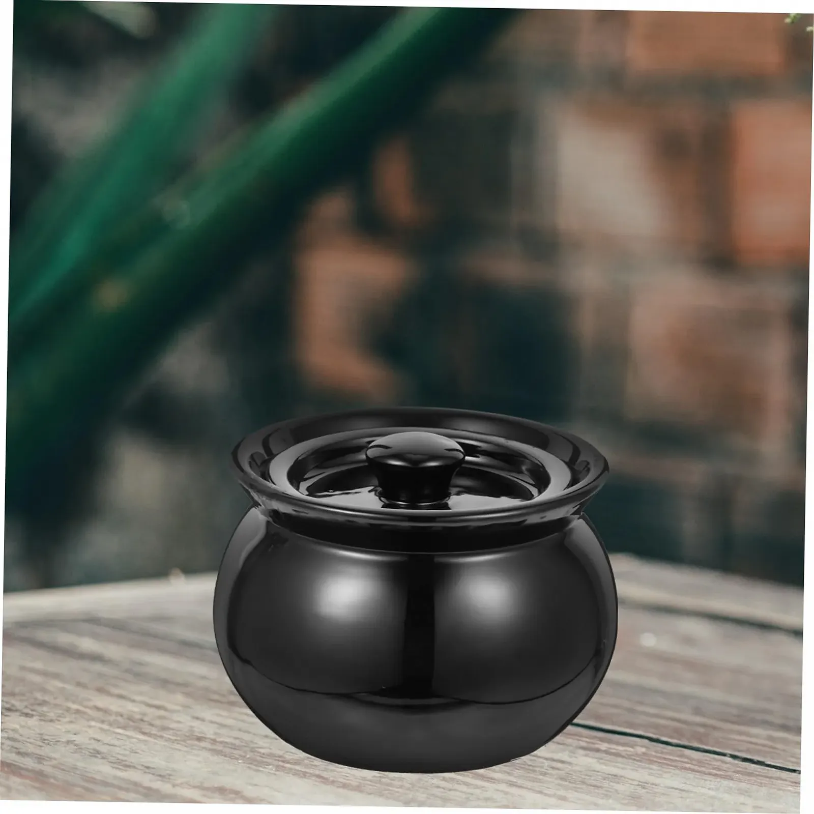 Набор кастрюль для супа Cabilock 3 шт. Керамические Жаропрочные Черные с Ручками, фото №5