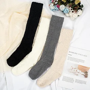 Колінні шкарпетки 4 пари, Пухнасті synthetic.ua - Фото 1