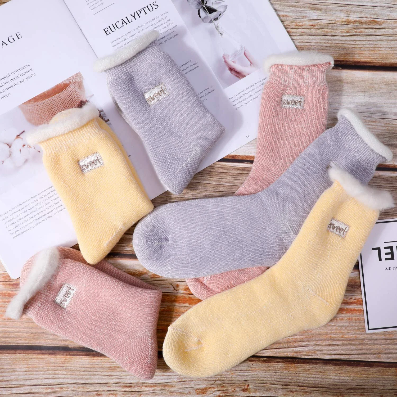 Носки TAGVO, зимние, толстые, флисовые, теплые, хлопковые, для дома, против катышков, для девушек, женщин, пушистые, для вечеринок, праздников, подарочный набор, 3 пары, фото №7 Носки TAGVO, зимние, толстые, флисовые, теплые, хлопковые, для дома, против катышков, для девушек, женщин, пушистые, для вечеринок, праздников, подарочный набор, 3 пары, фото №7