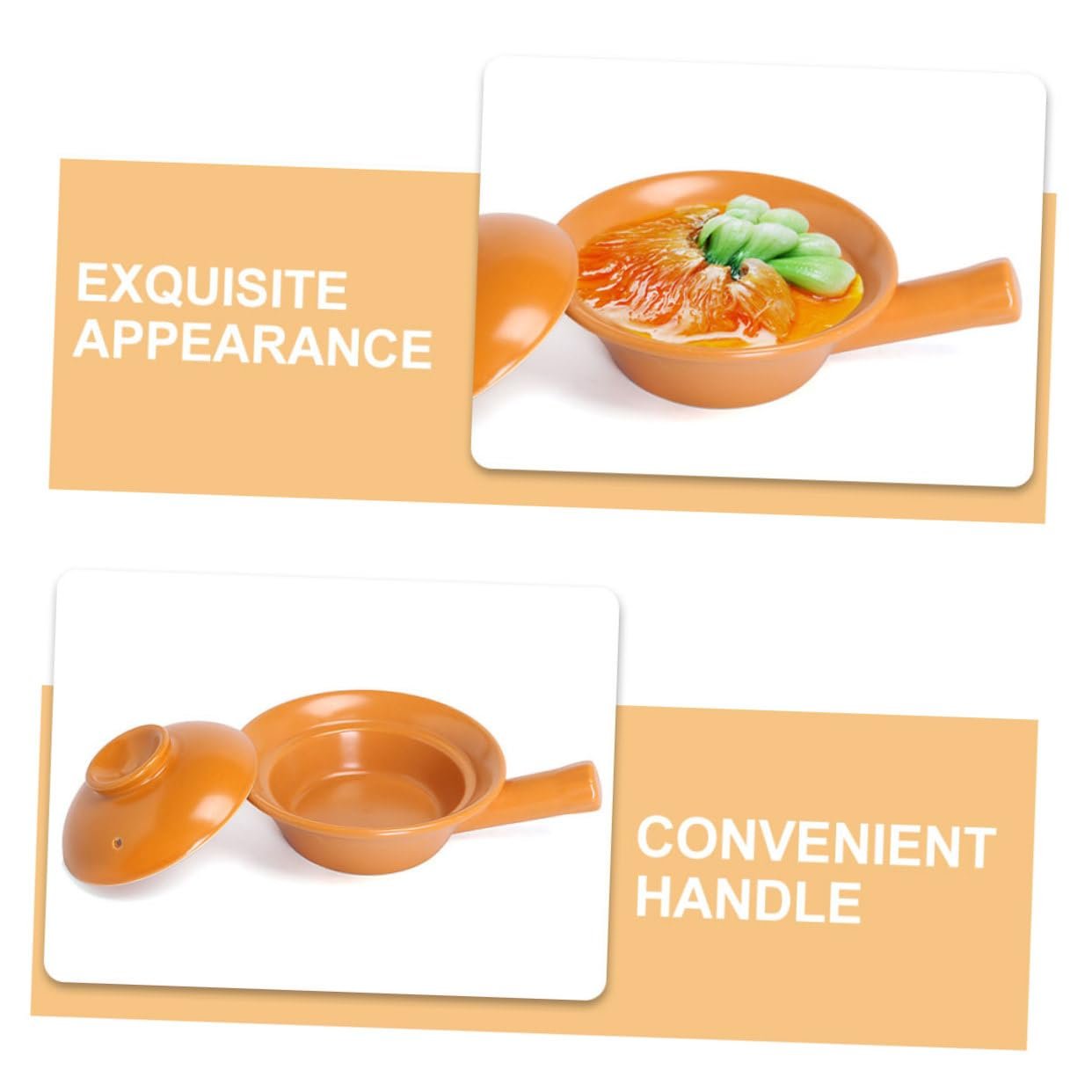 Ківш керамічний Gatuida з ручкою термостійкий для відкритого вогню, фото №3