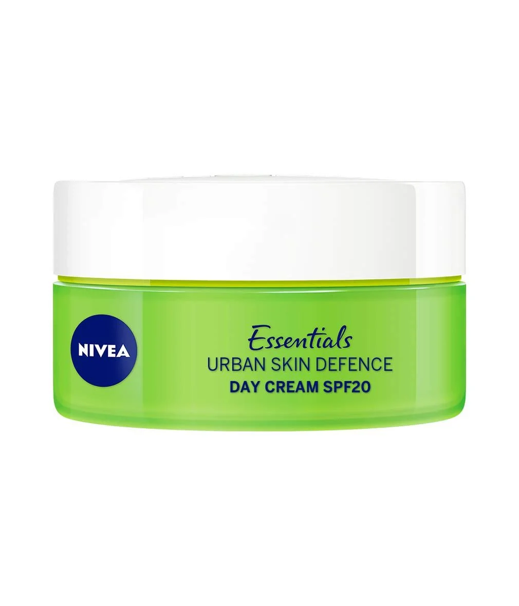 Денний крем для обличчя NIVEA Daily Essentials Urban Skin Defence SPF 20 з антиоксидантами та біо-екстрактом зеленого чаю 50 мл, фото №3 Денний крем для обличчя NIVEA Daily Essentials Urban Skin Defence SPF 20 з антиоксидантами та біо-екстрактом зеленого чаю 50 мл, фото №3
