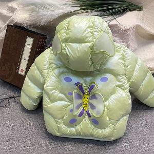 Дитяча пухова куртка з бавовняною підкладкою Kinder Denim synthetic.ua - Фото 1