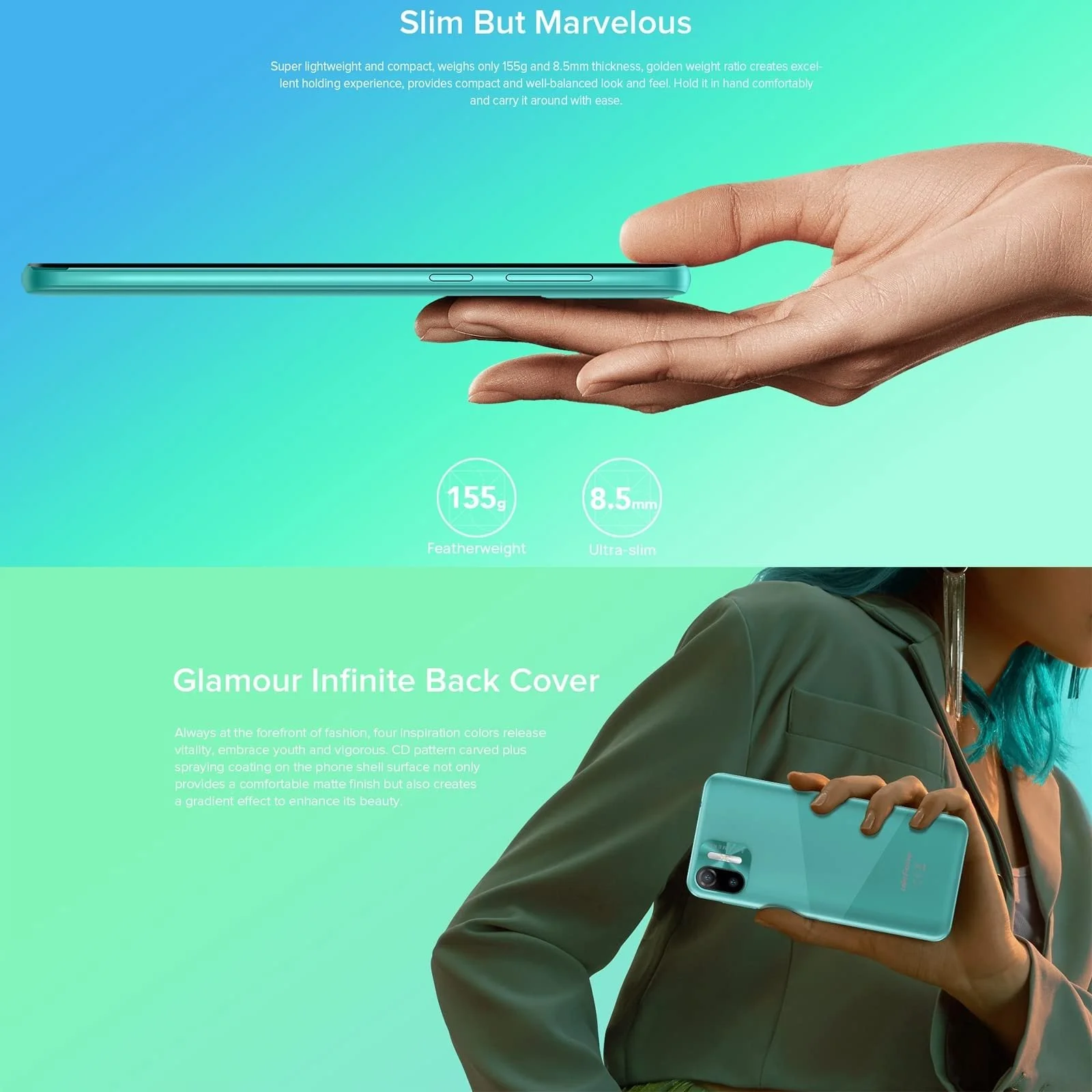 Смартфон Ulefone Note 6(P) 4G Dual SIM 6.1 дюйм 2 ГБ + 32 ГБ 8 Мп + 5 Мп Black, фото №3