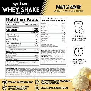Протеин Syntrax Whey Shake 908 g Vanilla synthetic.ua - Фото 1