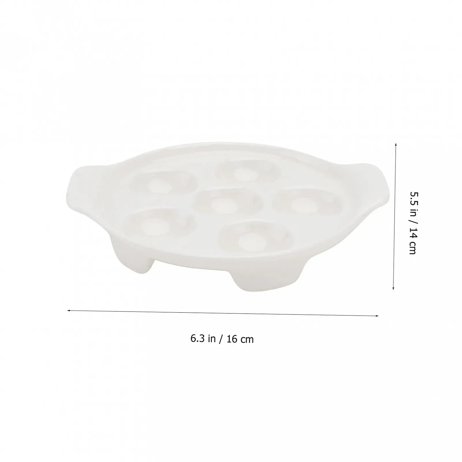 Форма для запікання равликів керамічна з кришкою Біла, фото №4