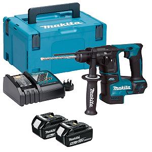 Перфоратор Makita DHR171RTJ Бесщеточный 2 Функции с 2 Батареями 18 В 5 Ач Черный/Синий 3 кг - Фото 1