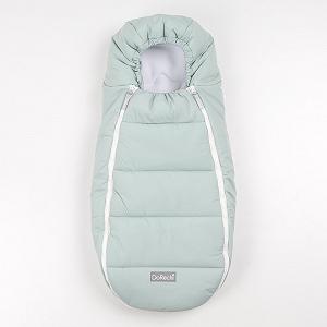 Зимний кокон-конверт в коляску, на выписку Baby на флисе, мята synthetic.ua - Фото 1