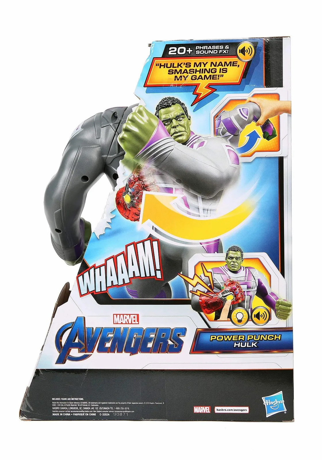 Фігурка Hasbro Avengers Power Punch Hulk (Marvel), фото №3