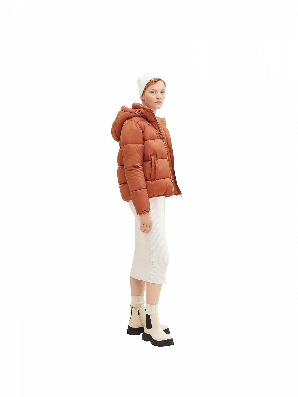 Жіноча куртка TOM TAILOR Denim Puffer з капюшоном, що знімається, фото №2
