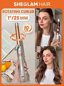 Автоматическая плойка SHEGLAM 25 мм самовращающийся ролик до 220 °C двойное напряжение цена на synthetic.ua - Фото 1 Автоматическая плойка SHEGLAM 25 мм самовращающийся ролик до 220 °C двойное напряжение synthetic.ua - Фото 1