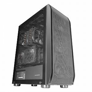 Корпус Mars Gaming MC-PRO2 Tower / без БЖ / ATX / 4x120mm Fans / GPU 348 мм / Чорний synthetic.ua - Фото 1