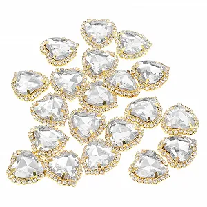 Пришивные кристаллы Lurrose Сердце, 20 шт - Фото 1