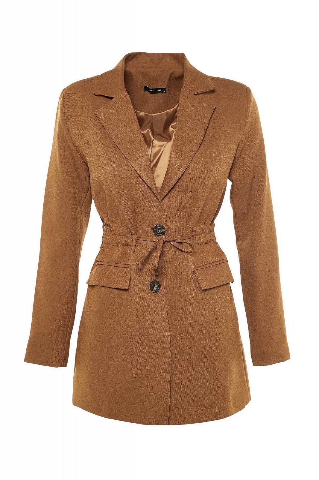 Жакет TRENDYOL стандартной посадки однотонный, фото №6 Жакет TRENDYOL стандартной посадки однотонный, фото №6