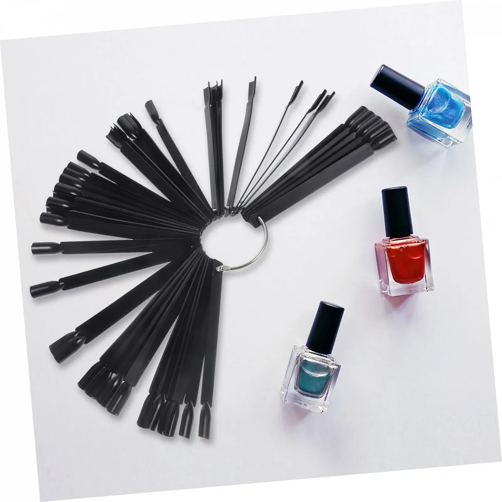 Палитра цветов для лака OATIPHO, черные типсы для маникюра и дизайна ногтей для салонов и DIY дизайнов, фото №7