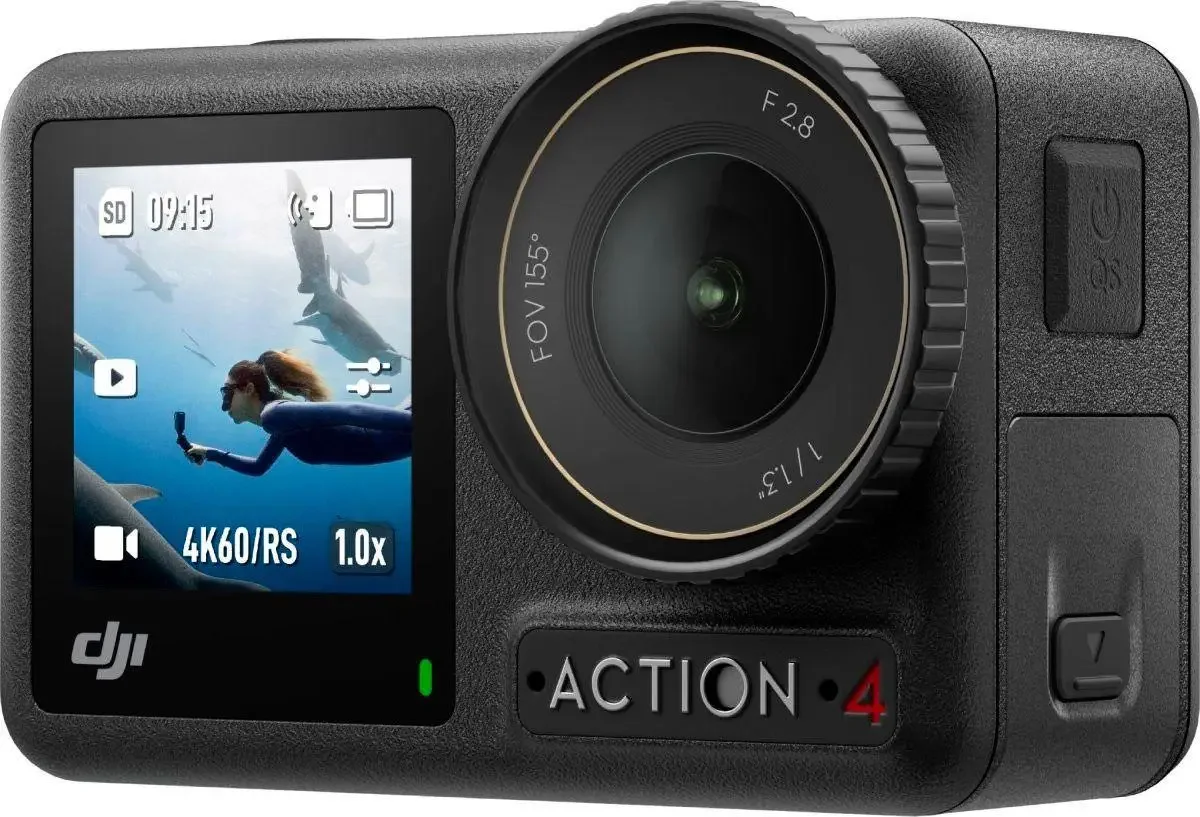 Екшн-камера DJI Osmo Action 4 Standart Combo / 10Мп / 4К / 240fps / Wi-Fi / Bluetooth / Водонепроникна / Чорна (DJIOSMOACT4SCX2OB), фото №3