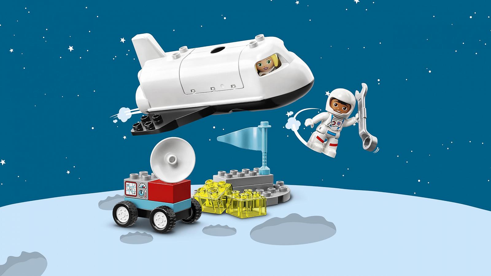 Конструктор LEGO DUPLO 10944 Космический Шаттл Космическая Миссия с камнями для малышей от 2 лет с фигурками астронавтов, фото №7