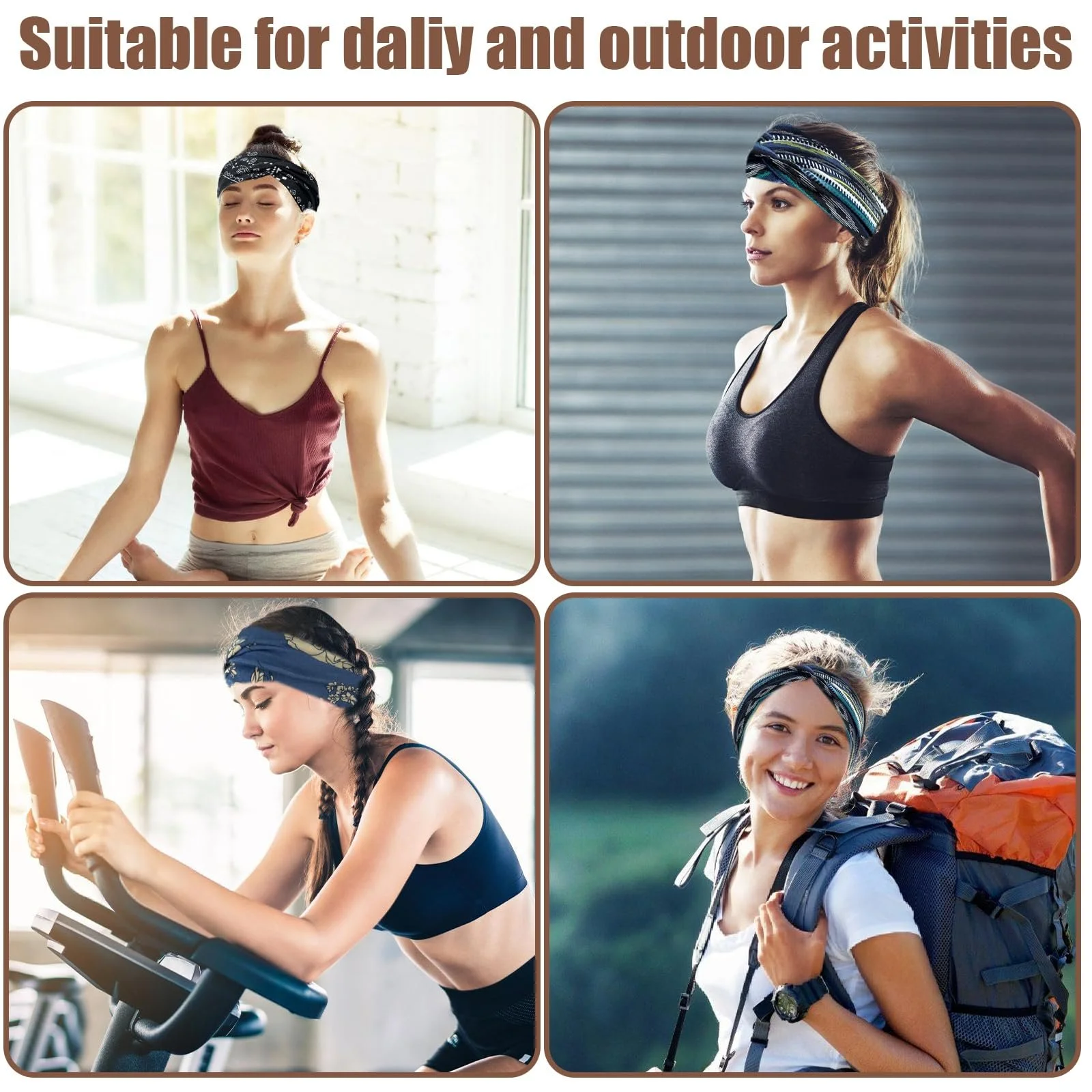 Пов'язка на голову Літо Богемія Еластична широка для волосся, фото №7 Пов'язка на голову Літо Богемія Еластична широка для волосся, фото №7