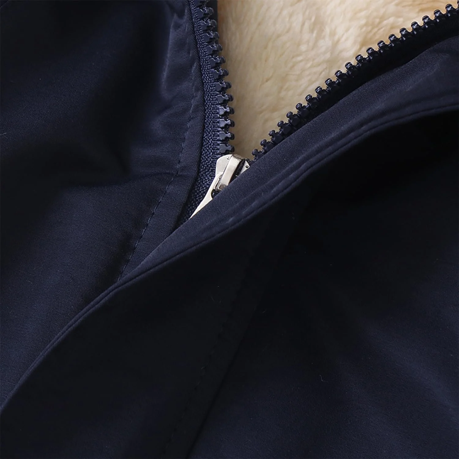 Дитяча зимова тепла флісова куртка з капюшоном зі штучним хутром, фото №5 Дитяча зимова тепла флісова куртка з капюшоном зі штучним хутром, фото №5