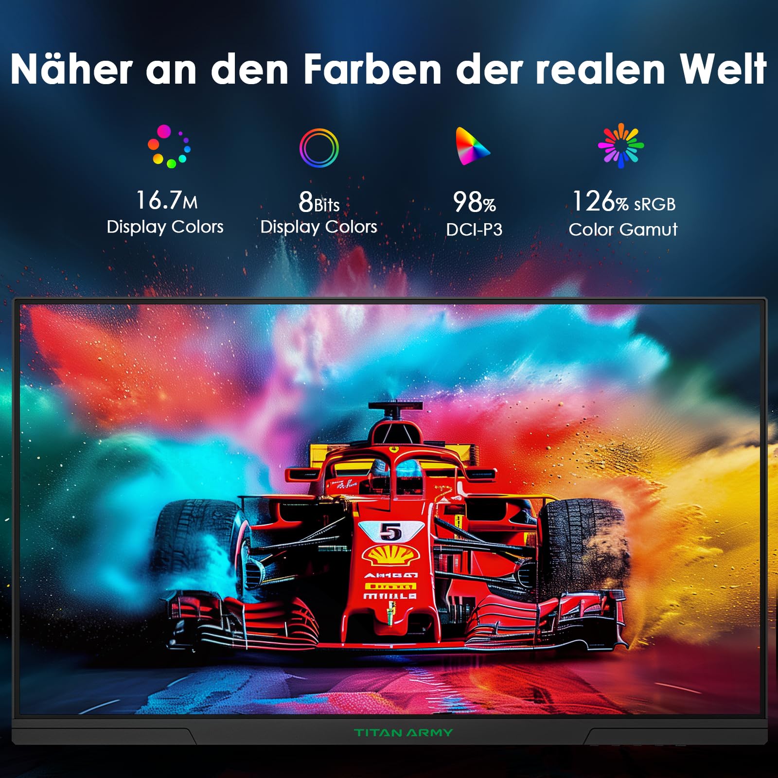 Монитор TITAN ARMY Gaming P2510S 240Hz 1ms 24.5 дюйма QHD 2560 x 1440, фото №5